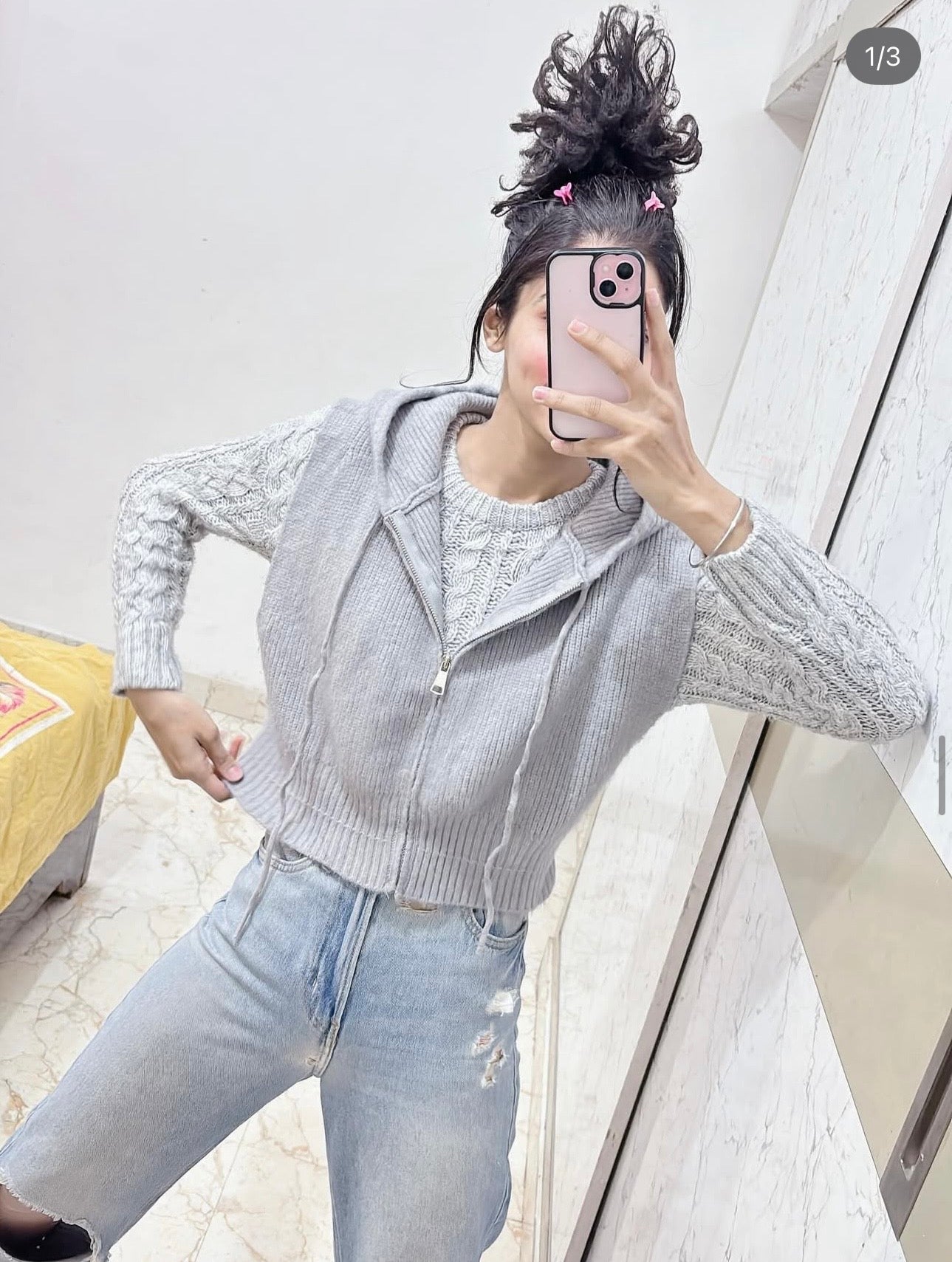Size-S , Bust -Free( Sweater + TOP)