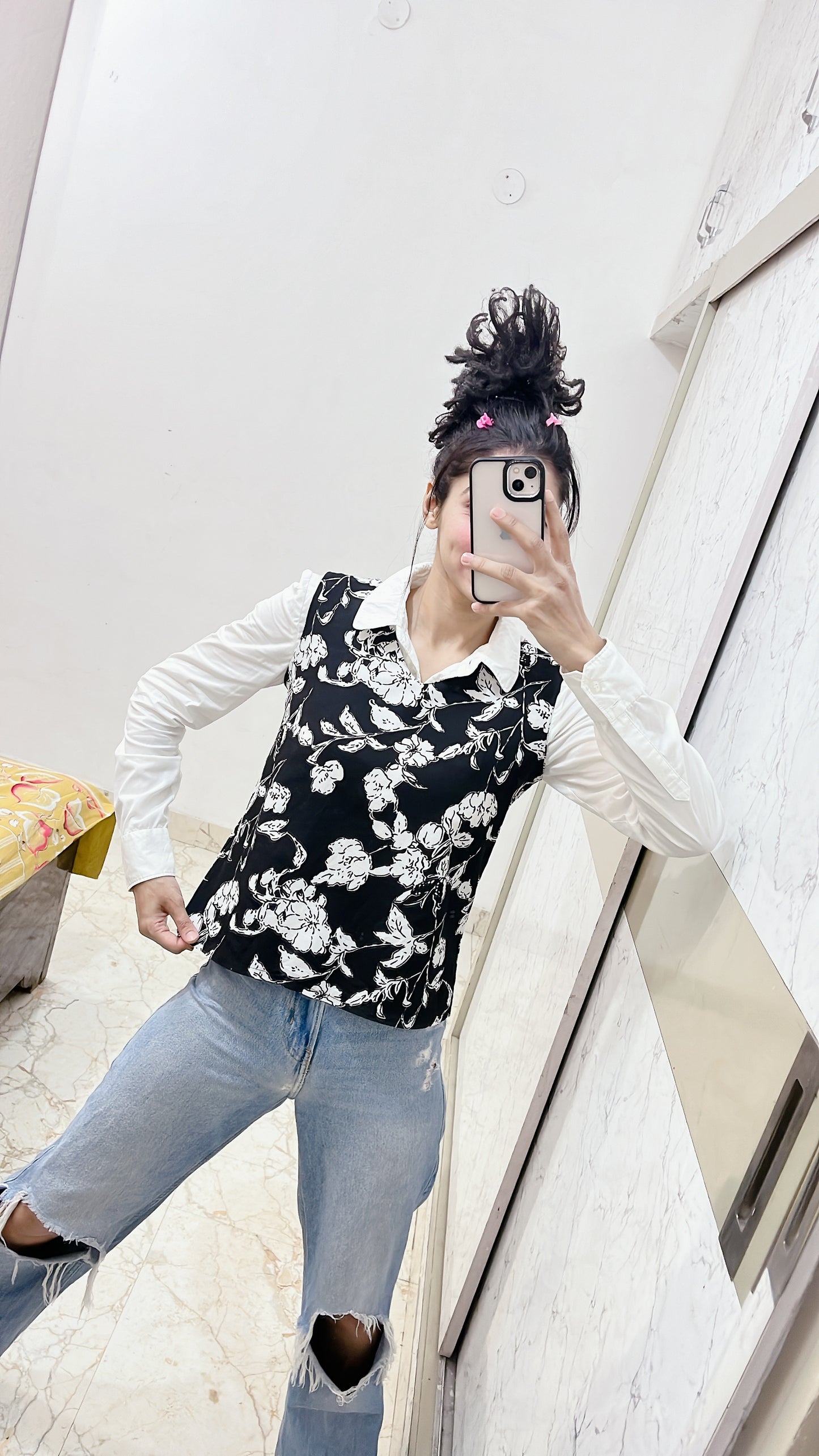 Size-S , bust -32( Shirt + TOP)