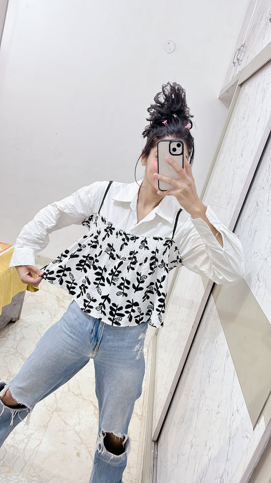 Size-L , bust -38( Shirt + TOP )